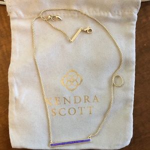 Kendra Scott Kelsey Necklace Violet Kyocera Opal